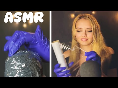 ASMR Relaxing Session. Brain-Melting Scratching & Tapping.  Latex Gloves Hand Sounds