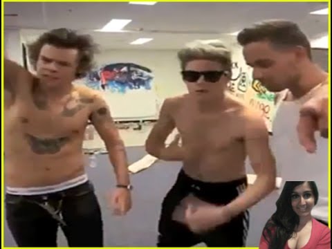 One Direction Dancing And Shirtless LOL ! 1D Day Rules :)