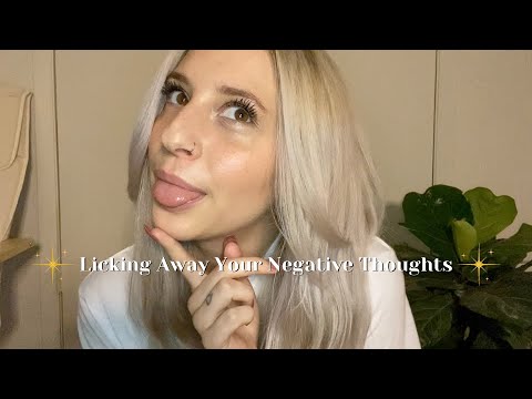 ASMR | ✨ Licking Away Your Negative Thoughts ✨ \ Plucking, Mouth Sounds