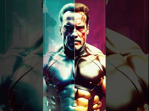 Нейросеть рисует Арнольд Шварценеггер Marvel & DC / Arnold Schwarzenegger