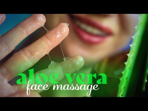 ASMR ~ Aloe Vera Gel Face Massage ~ Layered Sounds, Personal Attention, Skincare