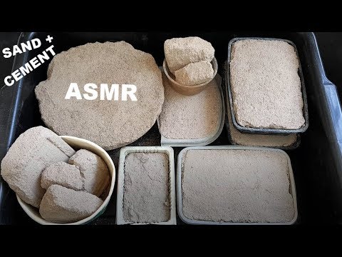 ASMR : Crumbling Sand+Cement Blocks in Water #171