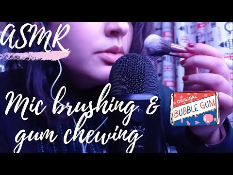 ASMR Mic brushing & gum chewing