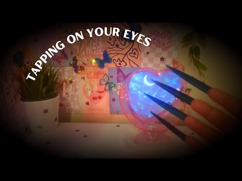 ASMR Tapping on your Eyes , Camera Tapping with Long Nails , Nail on Nail Tapping , Nail Scratching