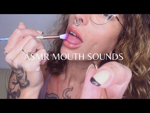 Sensual ASMR | Spit Painting, Brushing and plucking you. Tingly close personal attention 👅