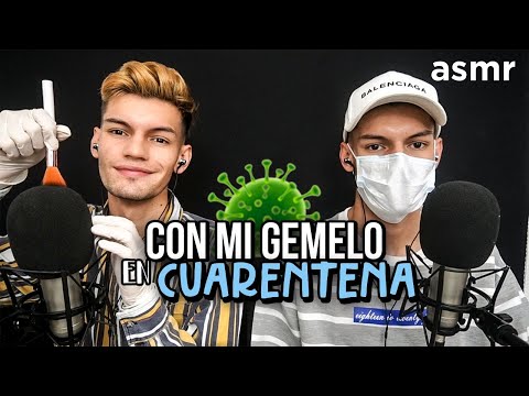 ASMR Español con mi gemelo en Cuarent3n4 (Inaudible, Mouth Sounds) - ASMR - ASMR Español