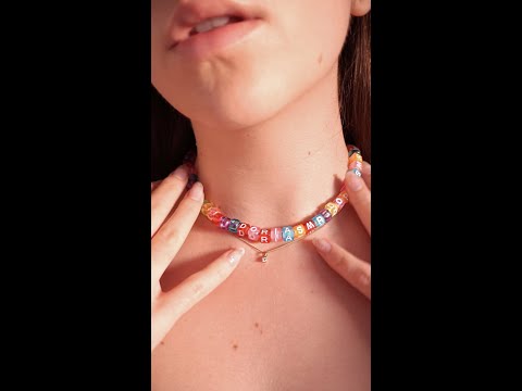 ASMR Making a Necklace with my Name - Dori ASMR ✨ #shorts #youtubeshorts  #shortvideo