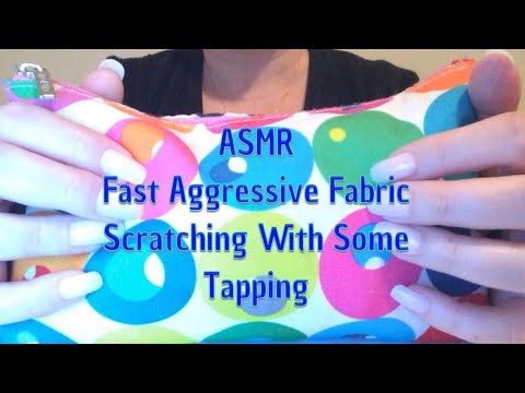 ASMR Fast Aggressive Fabric Scratching With Some Tapping