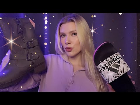 ASMR Aggressive & Gentle Tapping/Scratching on my SHOES 👢(no talking)