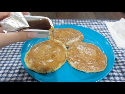 ASMR Eating Mcdonalds Hotcakes - Chewing, Intense Mouth, Butter Sounds, Crinkling Plastic, Cardboard