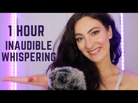ASMR 1 Hour of Inaudible Whispering (Perfect Background ASMR)