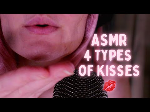 4 Types of Kisses 💋 (kissing sounds, muah) | ASMR Nordic Mistress