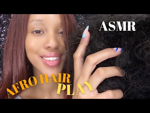 ASMR GIRL IN THE BACK OF THE CLASS PLAYS WITH YOUR AFRO ✨✨HAIR PLAY