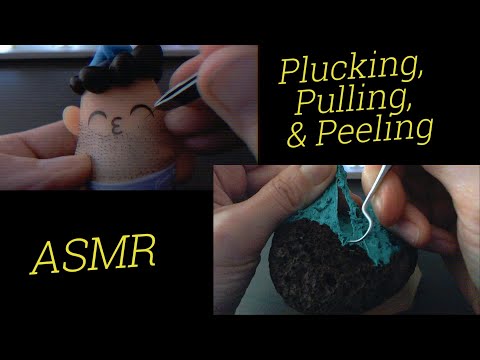 Pluck, Pull, & Peel ASMR *oddly satisfying *tingly *background