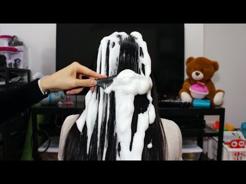 ASMR *BINAURAL* EPIC MOUSSE HAIRPLAY! Applying + Combing Mousse Through the Hair (FOAMY HAIR SOUNDS)
