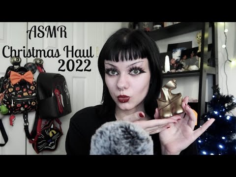 ASMR | What I Got For Christmas 2022 Haul 🎁🤍 whispering, tapping, scratching, etc