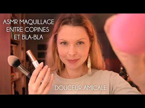 ASMR français roleplay Make-up avec mon MAQUILLAGE + beaucoup de chuchotements