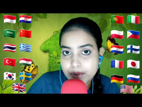 ASMR How To Say "Orange" In Different Languages