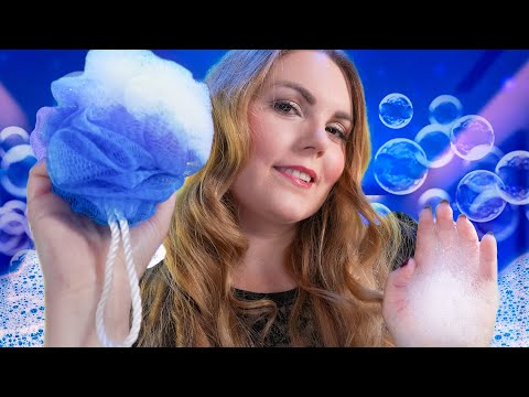 ASMR Wellness Roleplay: Bubbly Spa Massage 💦 Washing You (Personal Attention Deutsch)