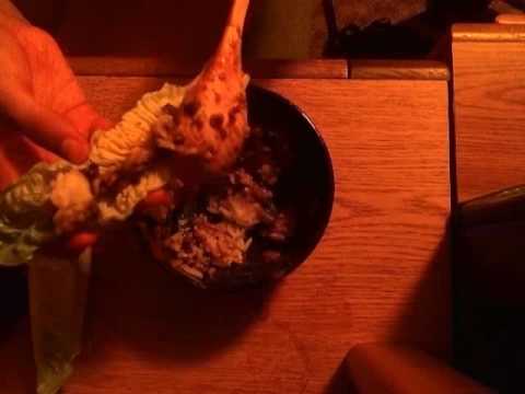 ASMR Eating Sounds/ Whispers: Lentils, rice, and lettuce