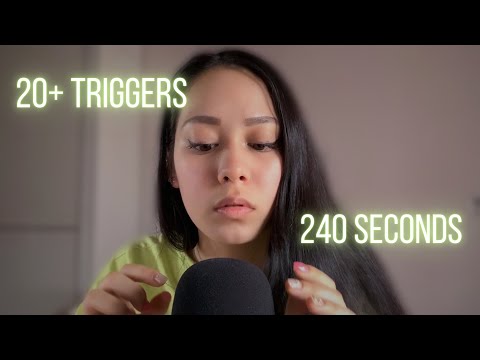 ASMR 20+ TRIGGERS IN 240 SECONDS (FOR QUICK TINGLES) 🤯✨