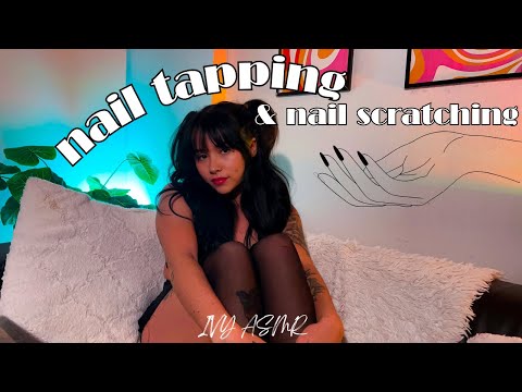 ASMR - Nail tapping & scratching🥰💅 NO TALKING🤭 FALL ASLEEP IN ONLY 10 MINUTES😴