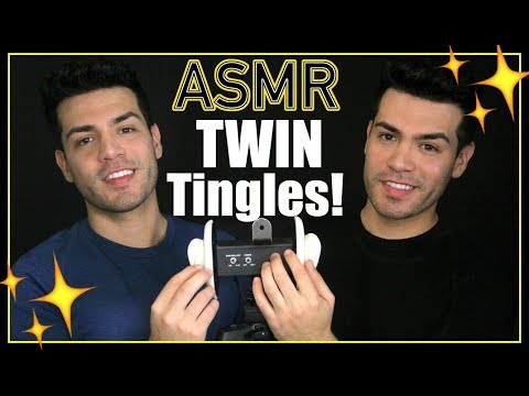 ASMR - Twins Tingles! (Male Whisper and Ear Eating for Sleep & Relaxation
