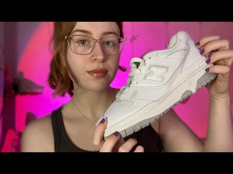ASMR - Sneaker Unboxing, New Balance 550  (tapping,scratching,crinkles) | WHISPERED