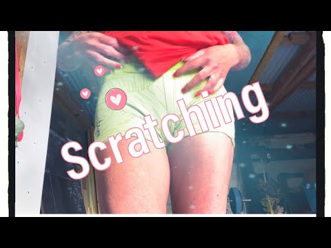 ASMR shorts scratching in the gym | quite aggressive | lo-fi