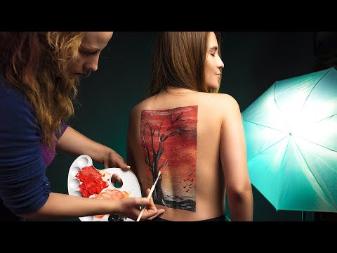 Asmr BODY PAINTING para hacerte DORMIR Y RELAJAR en 10 minutos | ASMR Español | Asmr with Sasha