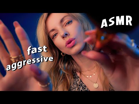 ASMR Fast Aggressive Pure Mouth Sounds Until You Fall Asleep, Hand Movements, Fabric Scratching ASMR