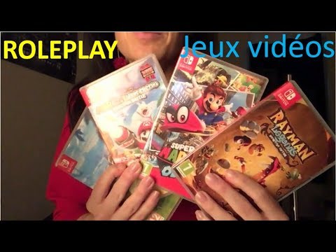 { ASMR FR } Roleplay vendeuse jeux vidéos * whispering * tapping * relaxation