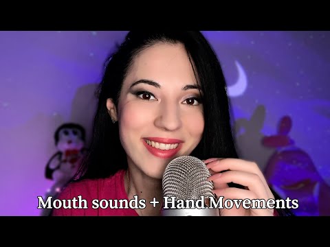 INCREDIBLE MOUTH SOUNDS IN YOUR EARS + HYPNOTIC HAND MOVEMENTS ASMR 🤤