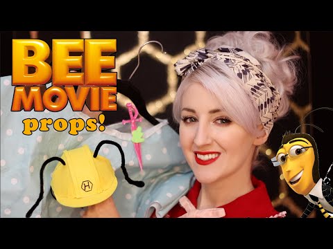 The ASMR Bee Movie Props 🐝  (and how I made them!)