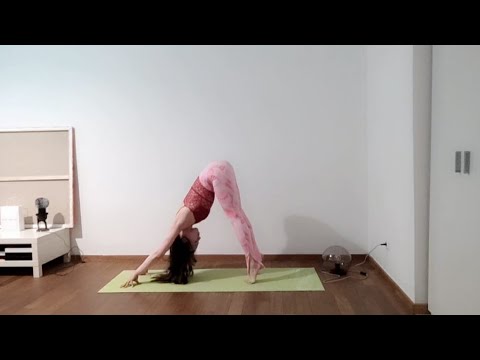 ASMR yoga flow stretch no talking visual