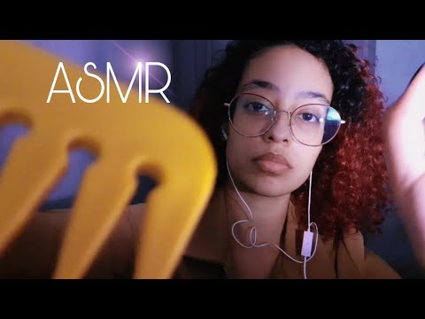 ASMR | FAZENDO UM PENTEADO NO SEU CABELO