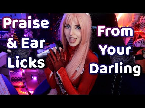 ASMR | Praise & Ear Licks Fom Your Darling | JinxyASMR