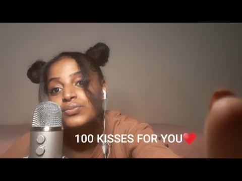 ASMR | 100 KISSES for 100 SUBSCRIBERS! 100 KISSES IN 5 MINUTES