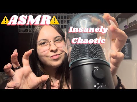 INSANELY CHAOTIC FAST AND AGGRESSIVE ASMR CUPPING & SCRATCHING MIC ASMR