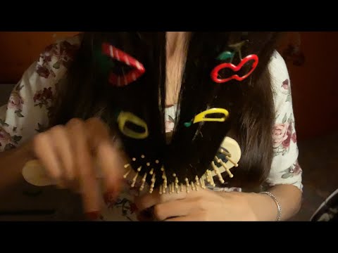 ASMR Playing with your Hair 🍍 (camera touch, brushing, scalp massage, lofi)