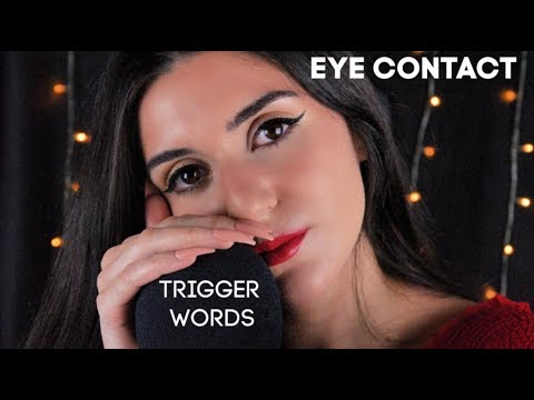 Don't Look Away - Intense Eye Contact ✨ Hand Movements, Trigger Words ❤️ ASMR