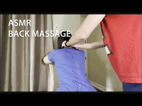 Hard/Soft/Tickle Chair Back Massage ASMR | No Talking | Real Person