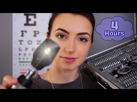 4 Hours of Eye & Ear Exams ASMR for Work or Sleep | Whispered & Soft Spoken