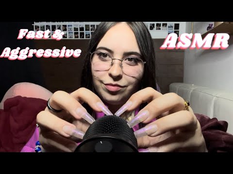 Fast & Aggressive Mic Scratching & Brushing With Different Mic Covers ASMR No Talking