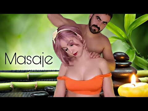 Asmr MASAJE REAL muy RELAJANTE + muchos MOUTH SOUNDS