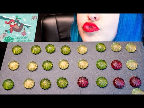 ASMR: Soft & Chewy Fruit Gums Candy | A Whole Advent Calendar 🍭 ~ Relaxing Whisper [V] 😻