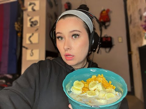 ASMR|Eating Crunchy Cereal plus Channel/Life Updates