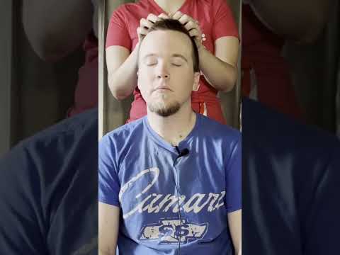 ASMR Head Massage for Headaches & Stress | No Talking #Shorts