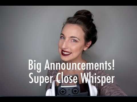 ASMR 3Dio Close Whisper Big Announcement - ASMR QUIZ