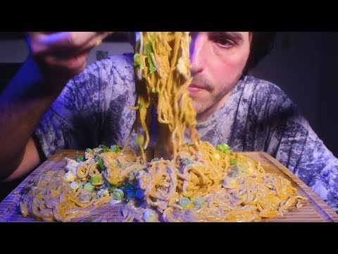 ASMR EXTRA Cheese Yakisoba Noodles ! ( Eating Sounds ) 中文 한국어 हिंदी Español 日本語  | Nomnomsammieboy